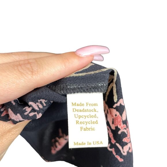 Christy Dawn The Sebastian Floral Short Sleeve Midi Dress Thulian Garden Size S - Picture 11 of 12